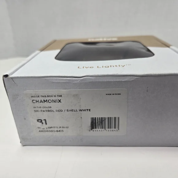 Native Chamonix Baby Red & White Snow Ankle Boots Booties Size Baby 1 B1 - Picture 9 of 12